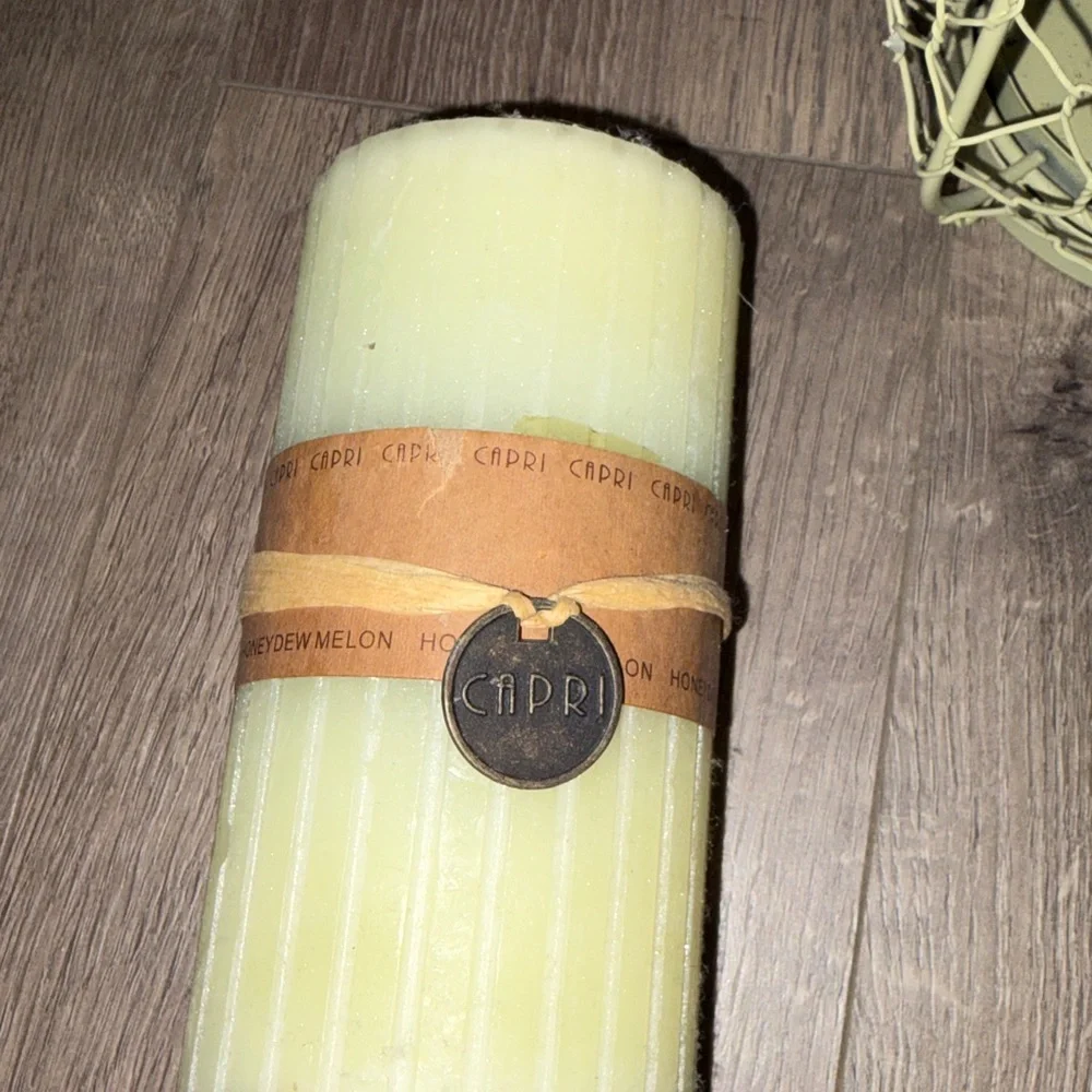 Elegant Green Wire Lantern Candle Holder